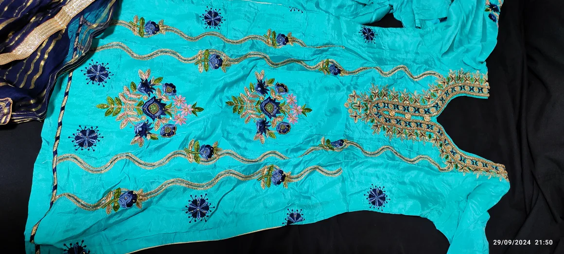 Embroidered Suit with Dupatta image indicator(2)