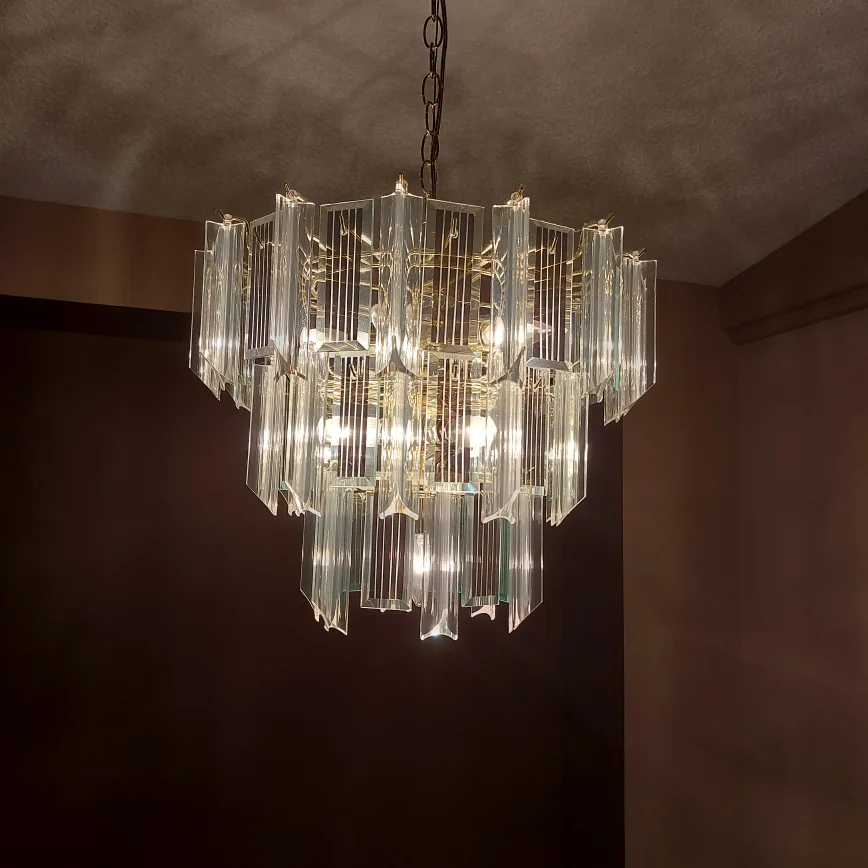 **DONATED TO HABITAT FOR HUMANITY*** Crystal Chandelier thumbnail