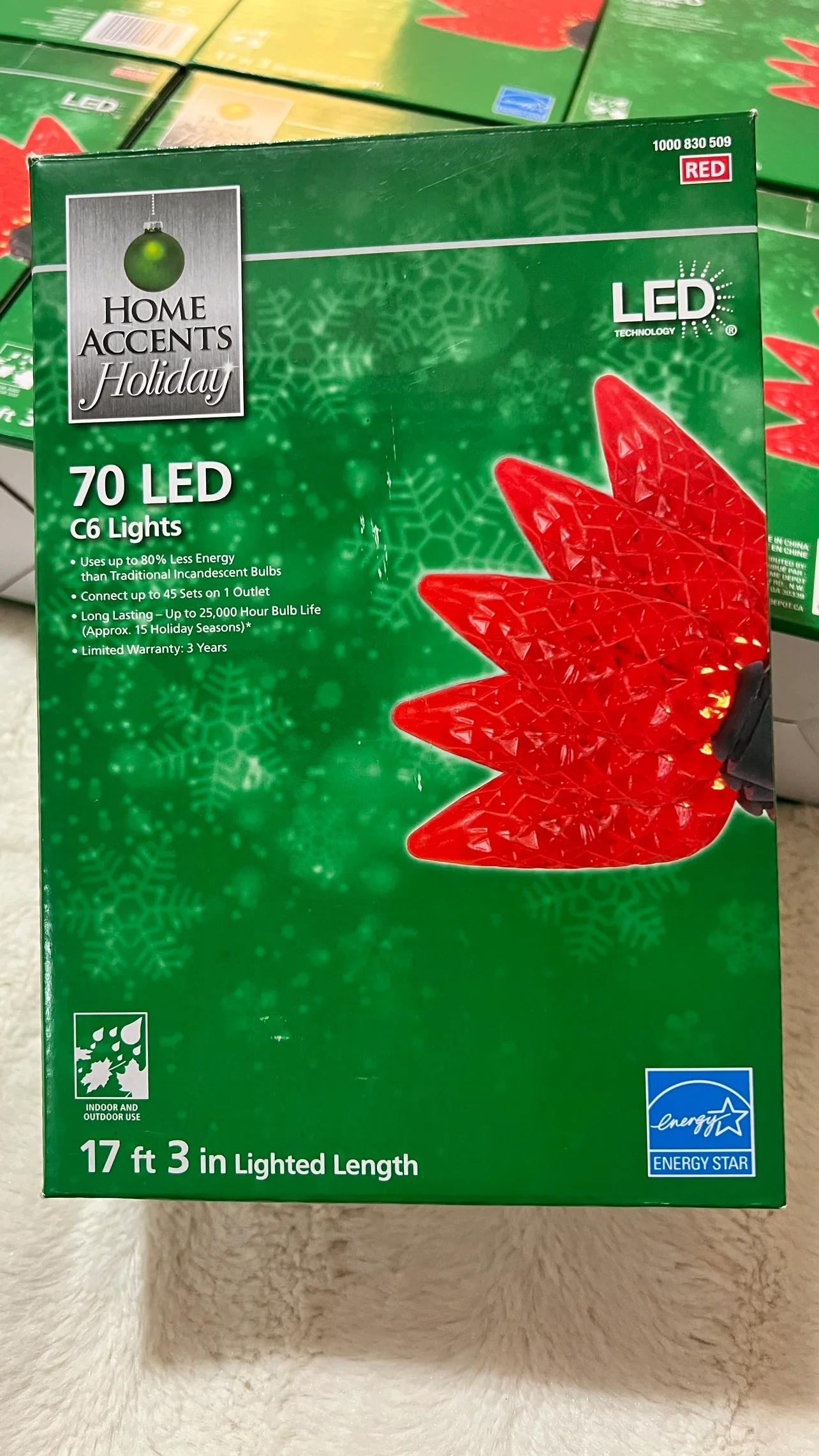 Christmas Lights 70 LED C6 red thumbnail