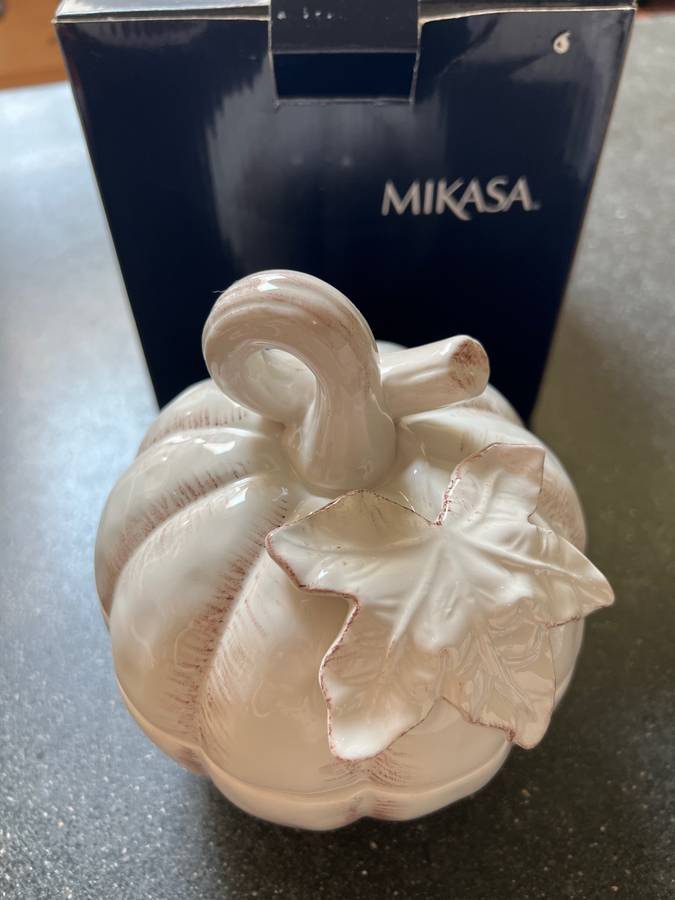 Mikasa Countryside Fall Harvest Pumpkin Dish