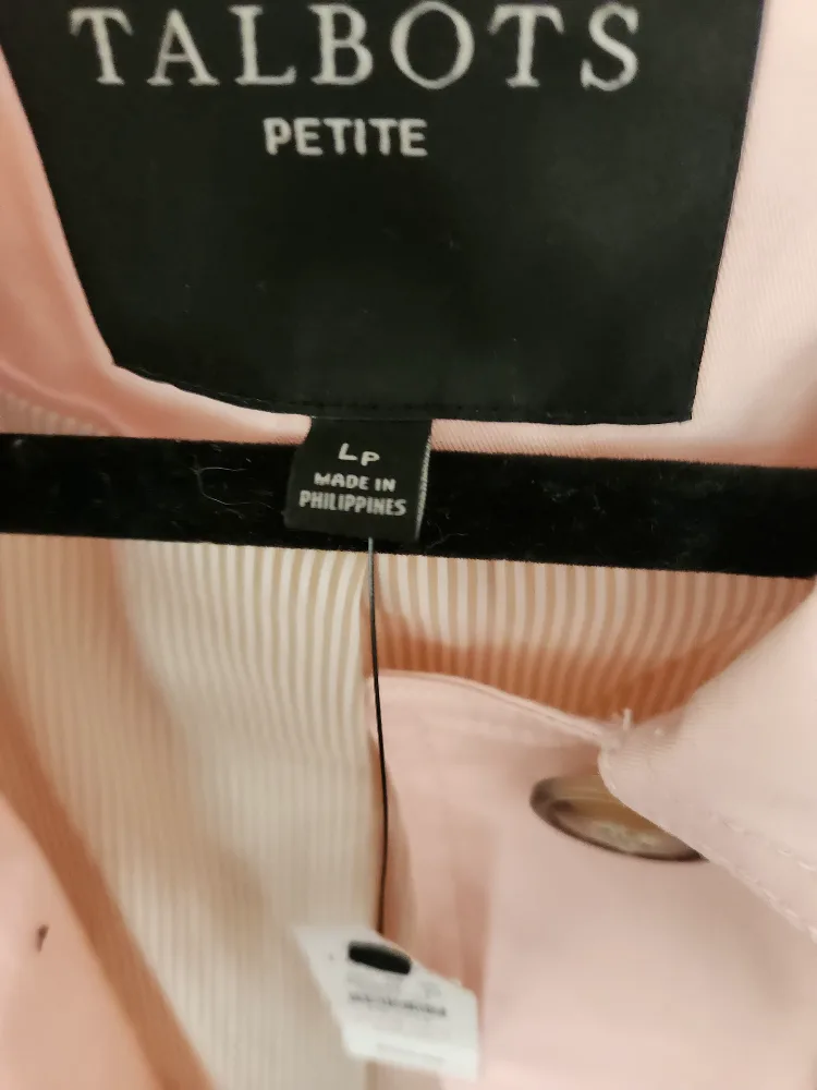 Talbots Petite Pink Trench Coat image indicator(3)