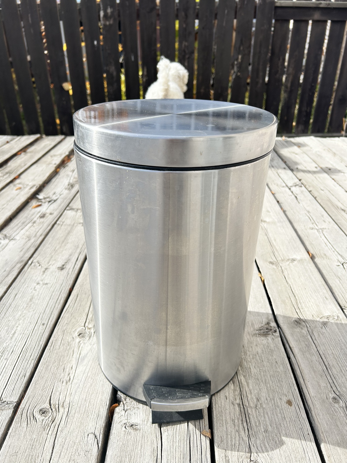 Stainless Steel Step Trash Can - photo 2