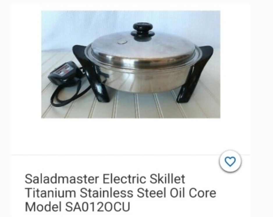 Saladmaster Electric Skillet