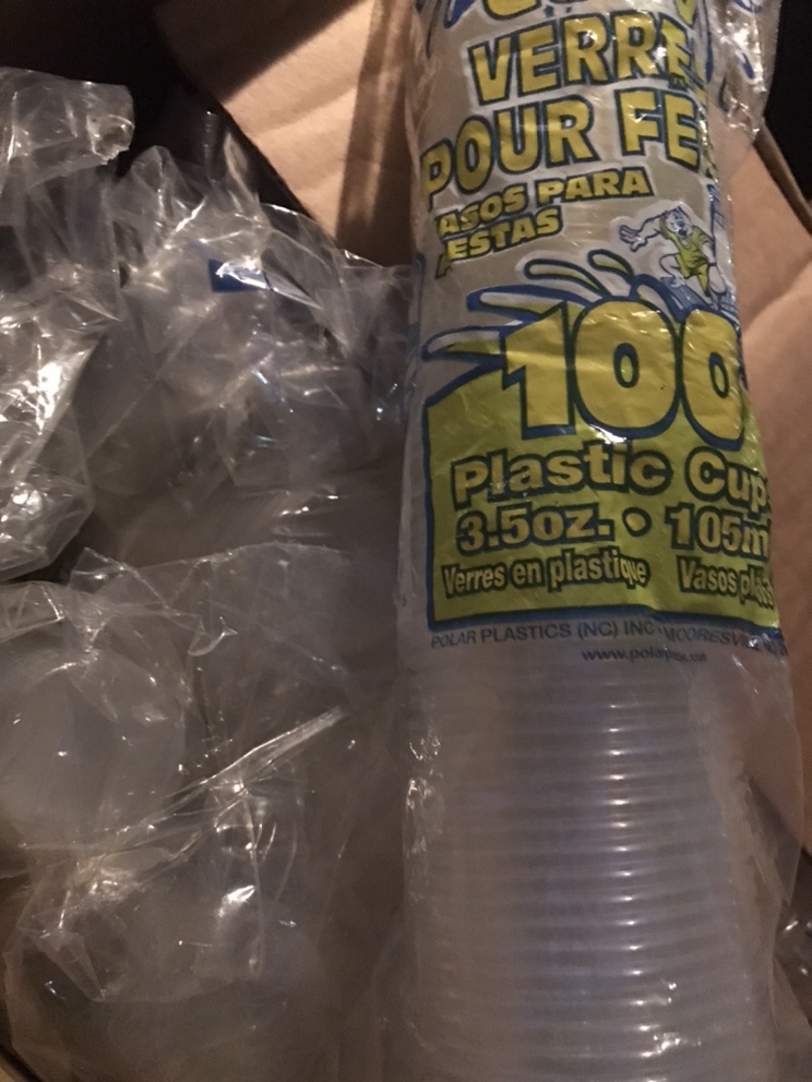 100’s of  Plastic Cups 3.5oz
