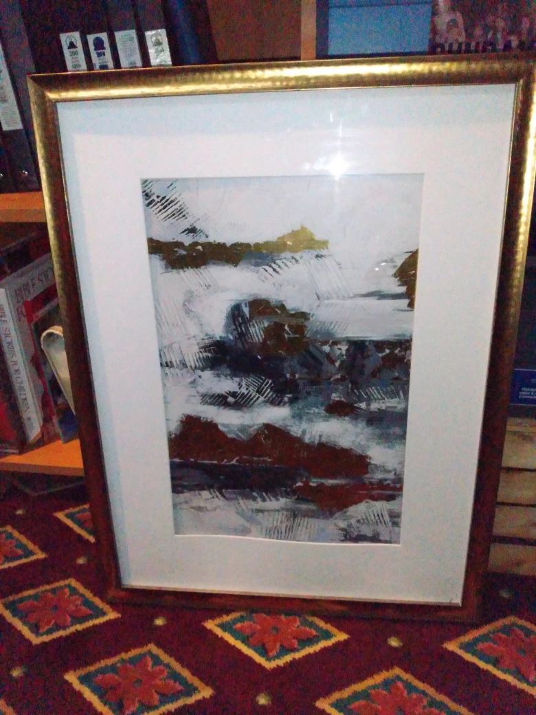 framed art abstract
