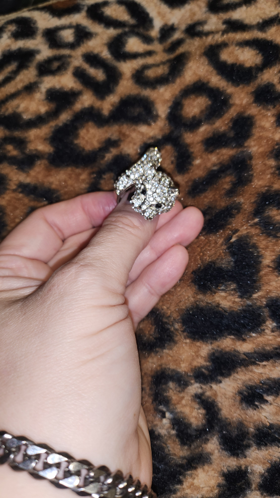 Rhinestones Leopard Ring - photo 3