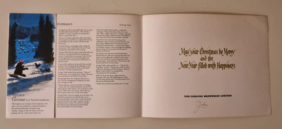 Set of 4 Christmas Cards Vintage Bird Prints image indicator(7)