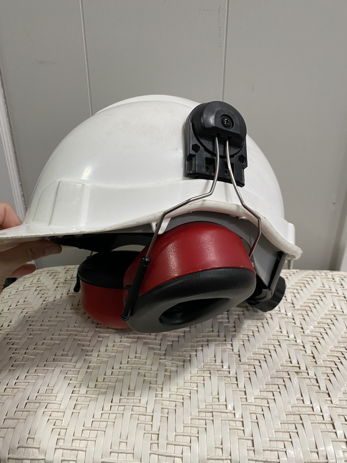 Hard Hat with Ear Muffs