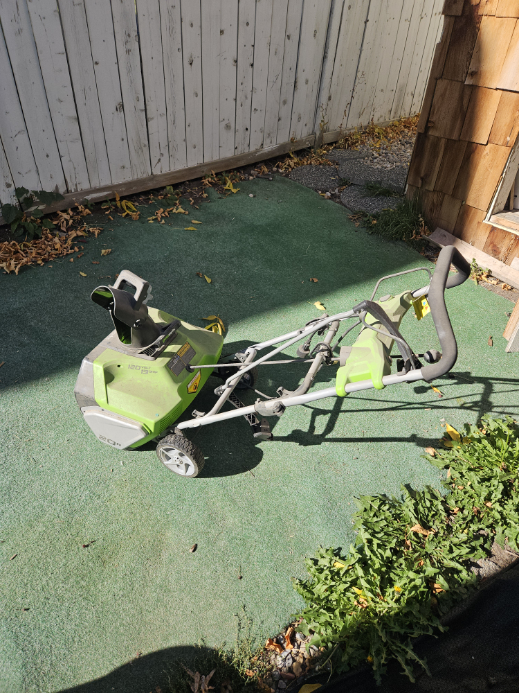 Greenworks 20" Single-Stage Electric Snowblower