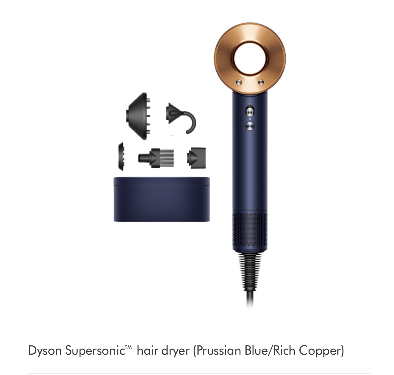Dyson Supersonic Hair Dryer Prussian Blue/Rich Copper