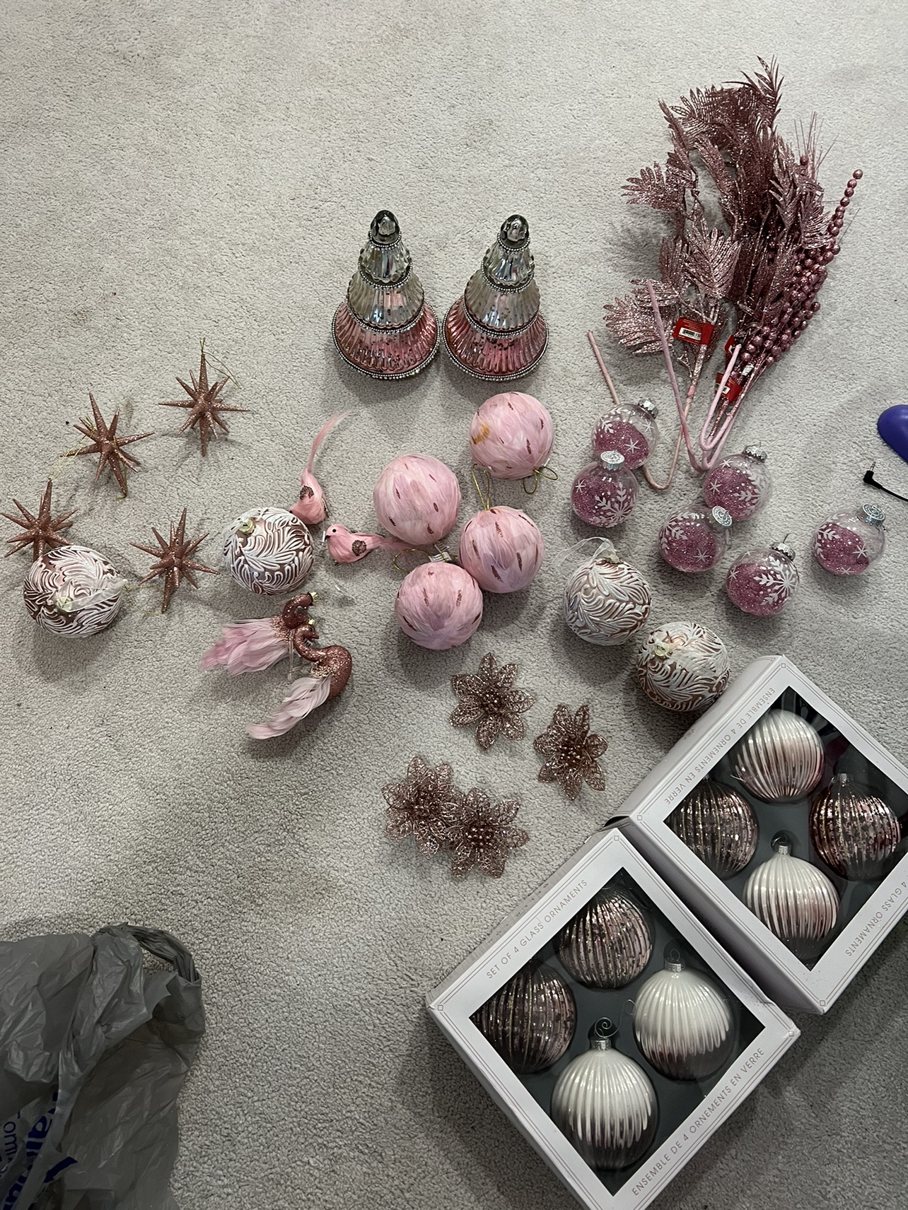 Pink Christmas Ornaments