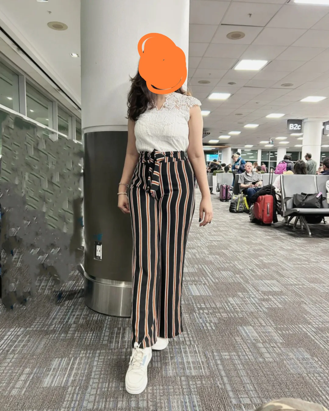 Striped Wide Leg Pants image indicator(2)
