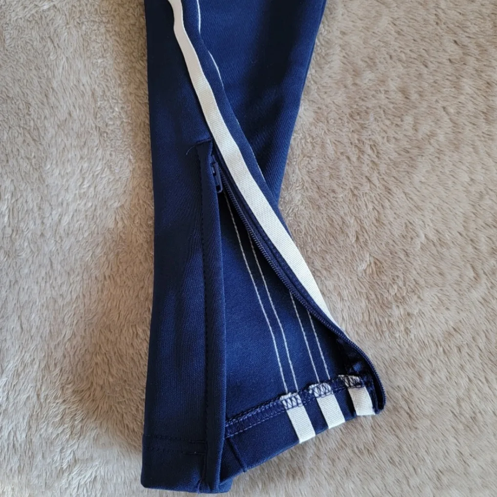 Adidas tapered blue track pants image indicator(6)