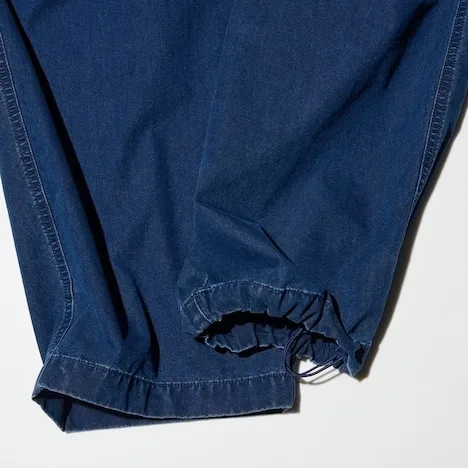 UNIQLO Men's Blue Jeans WIDE PARACHUTE PANTS image indicator(4)