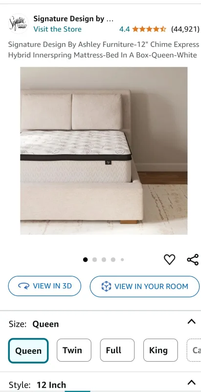 Ashley Queen Mattress thumbnail