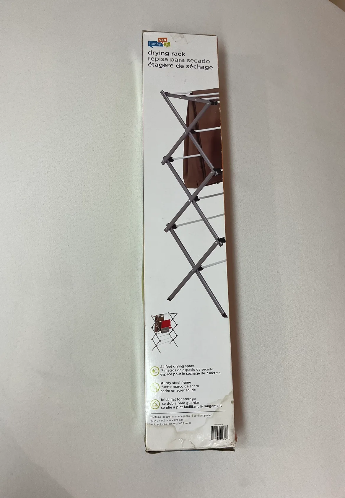 Folding Clothes Drying Rack - New In box image indicator(3)