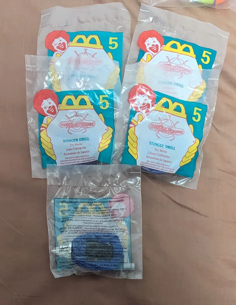McDonald's Happy Meal Toy BEATTLE BORG MATALLIX STINGER DRILL image indicator(2)