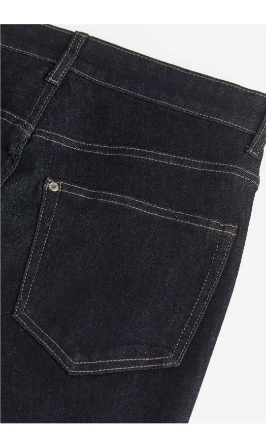 New H&M Women's Dark Blue High-Rise Jeggings - Size L image indicator(2)