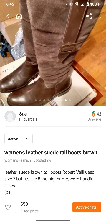 womens  tall brown suede leather boots and short boots image indicator(3)