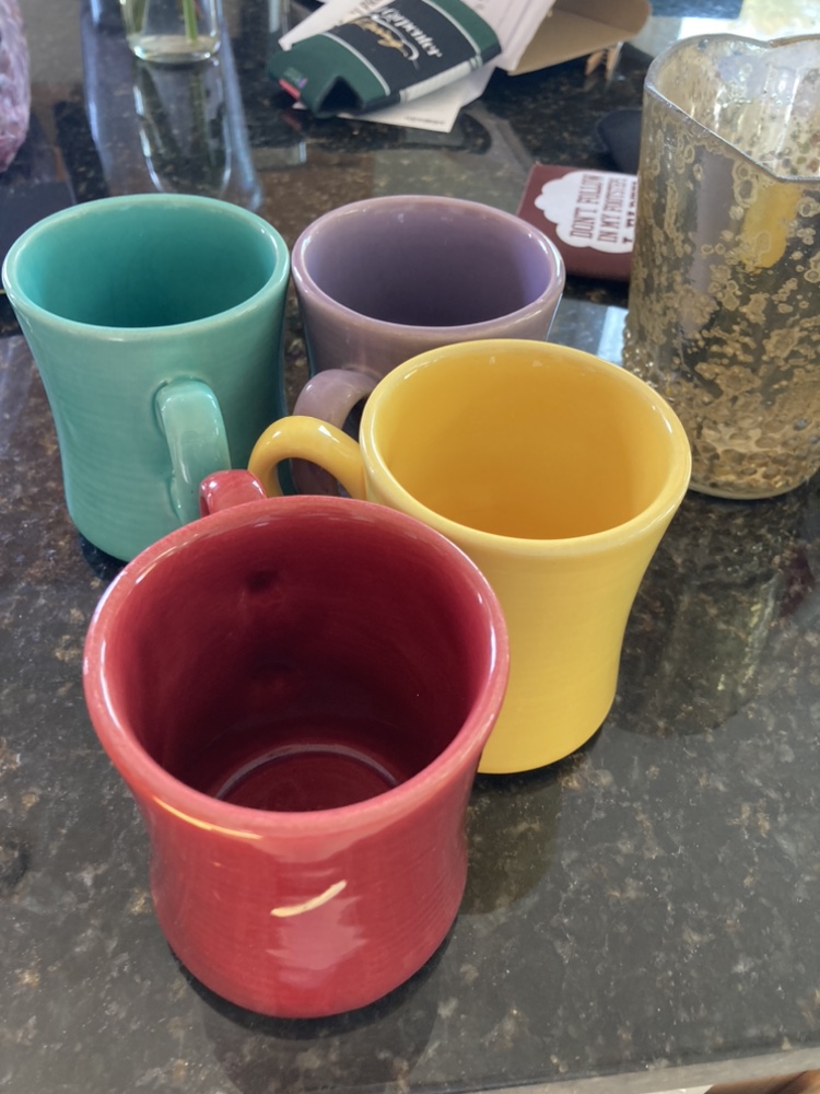 Fiestaware dupe coffee mugs