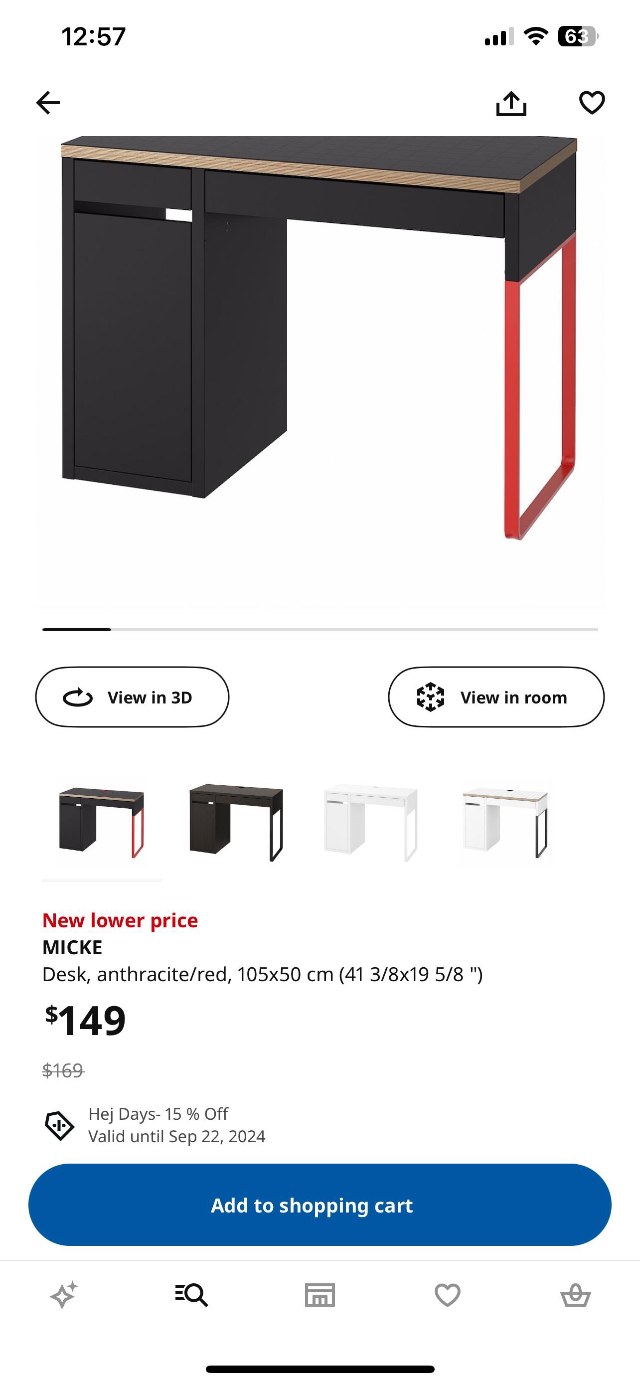 IKEA MICKE Desk - photo 2