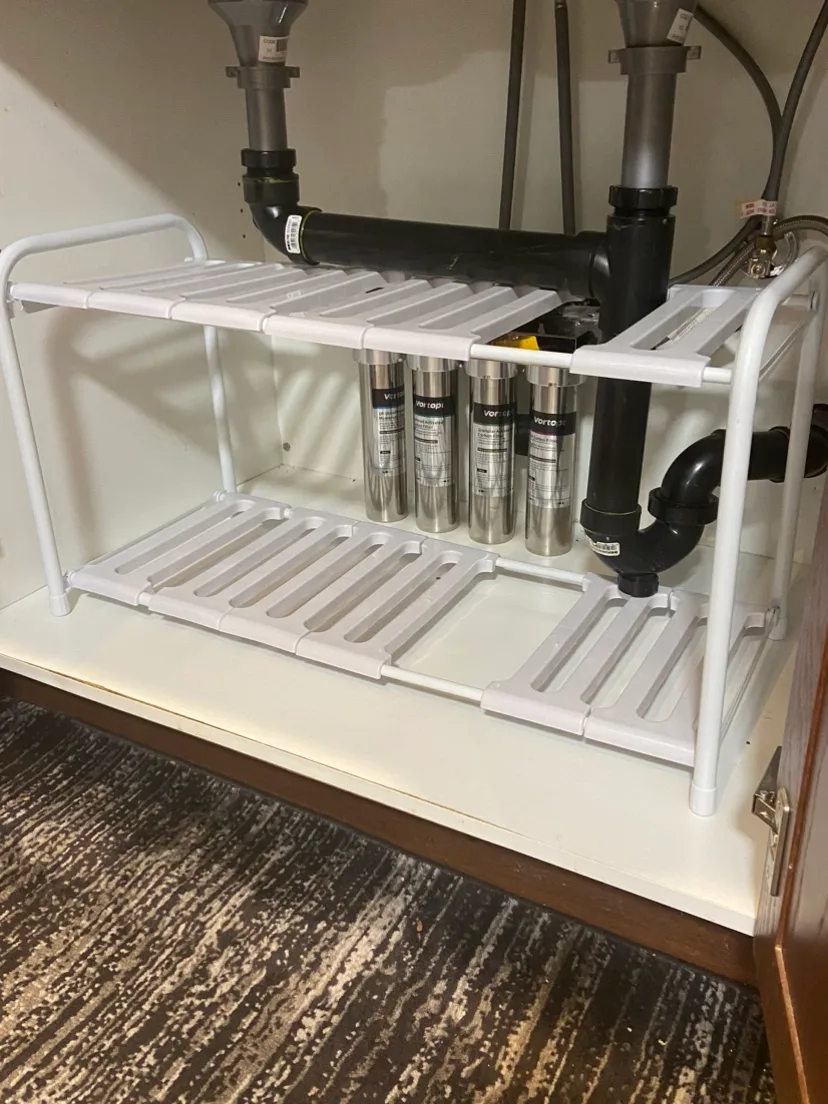 **moving out** White Under-Sink extendable Shelf thumbnail