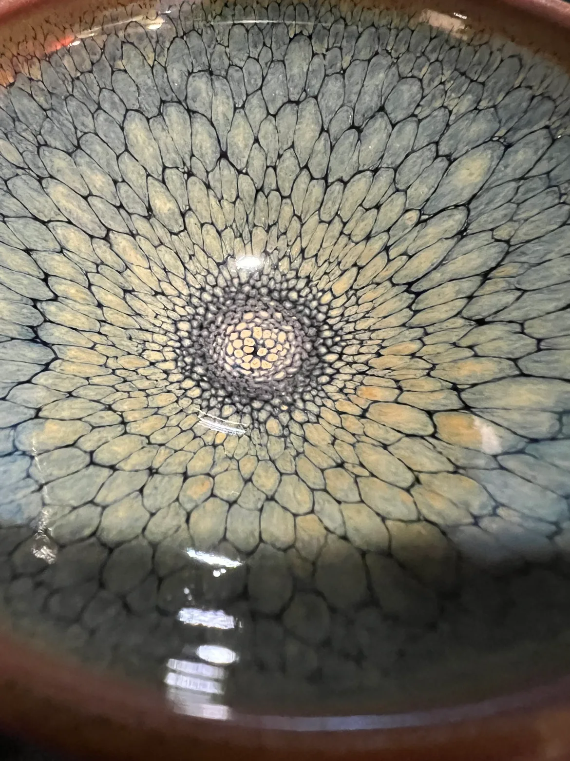 Jian Zhan Tea Cup, Green Partridge image indicator(2)