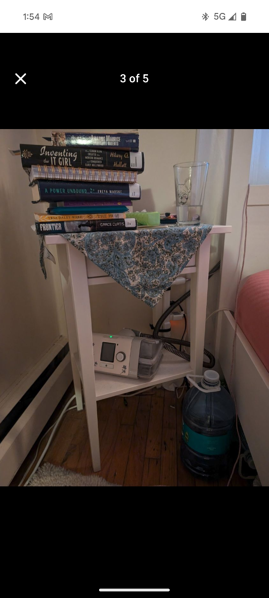 Solid pine bedframe - Queen (with slats and side table) - photo 5