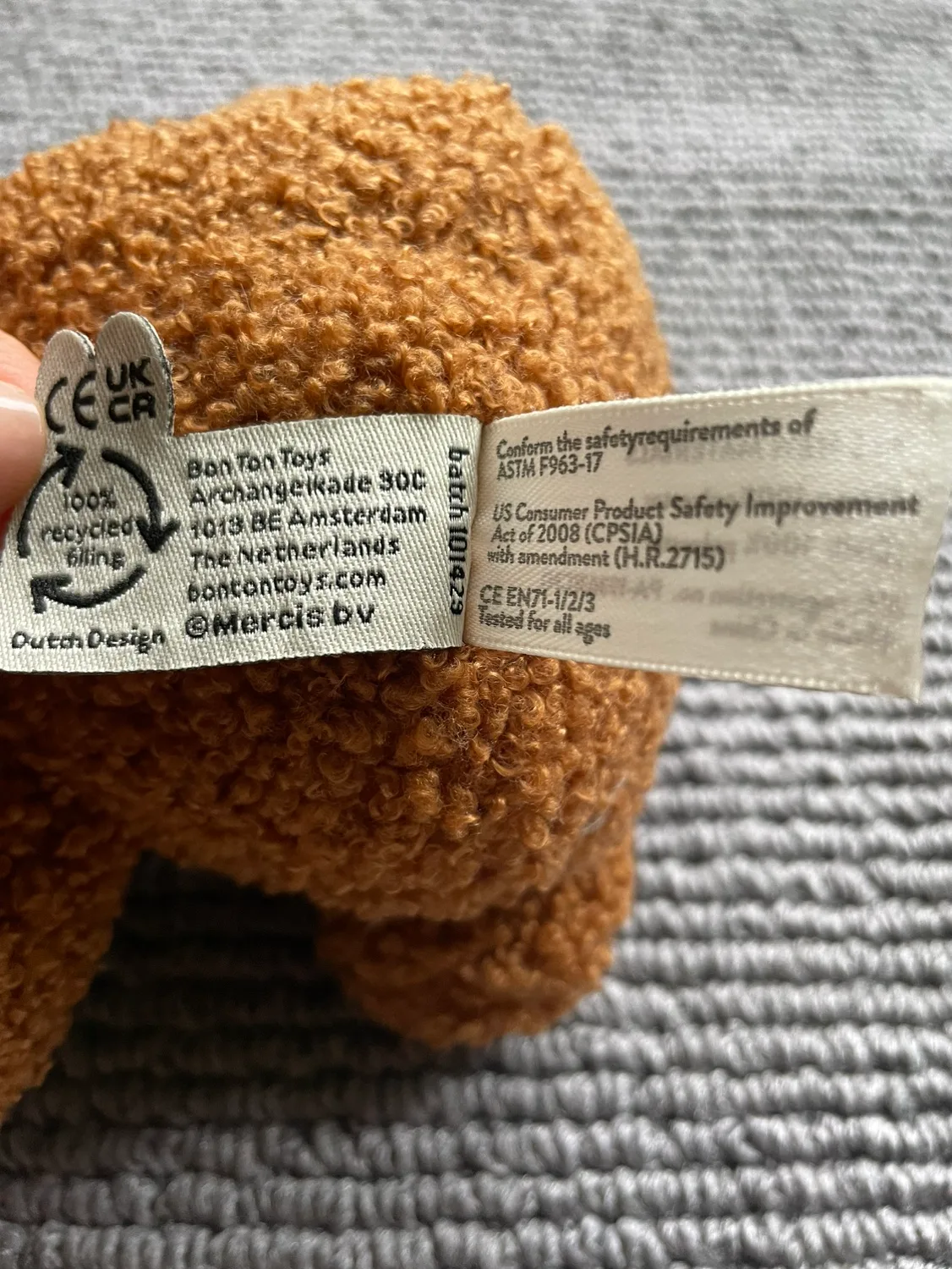 Miffy Plush Toy - Cinnamon Brown image indicator(3)