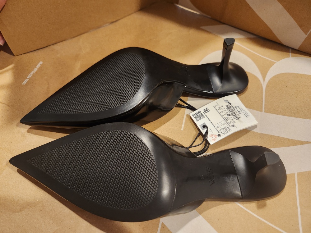 Zara Black Heeled Mules (38) - photo 3