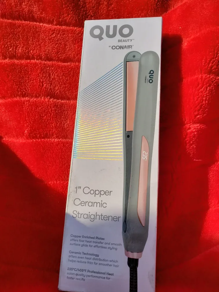 1" Copper Ceramic Hair Straightener thumbnail