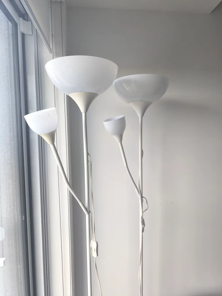 2 X IKEA Floor Lamp with Reading Light image indicator(2)