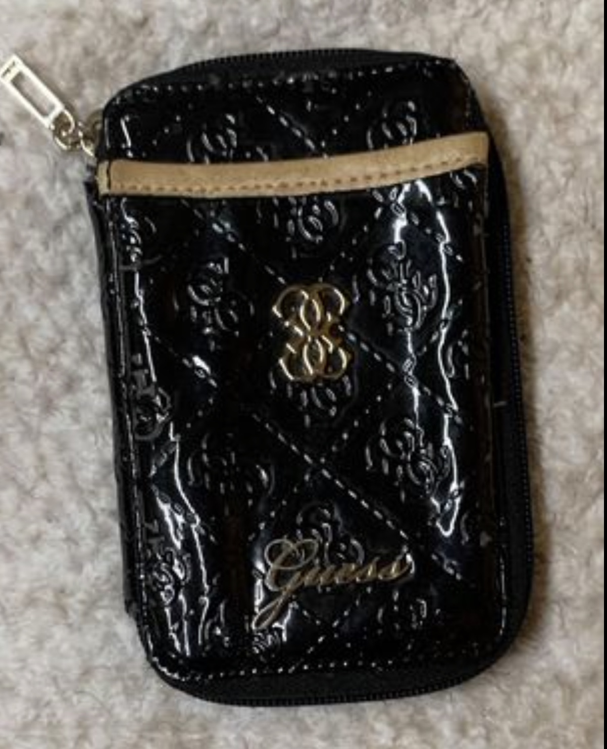 Guess Black Zippered Wallet