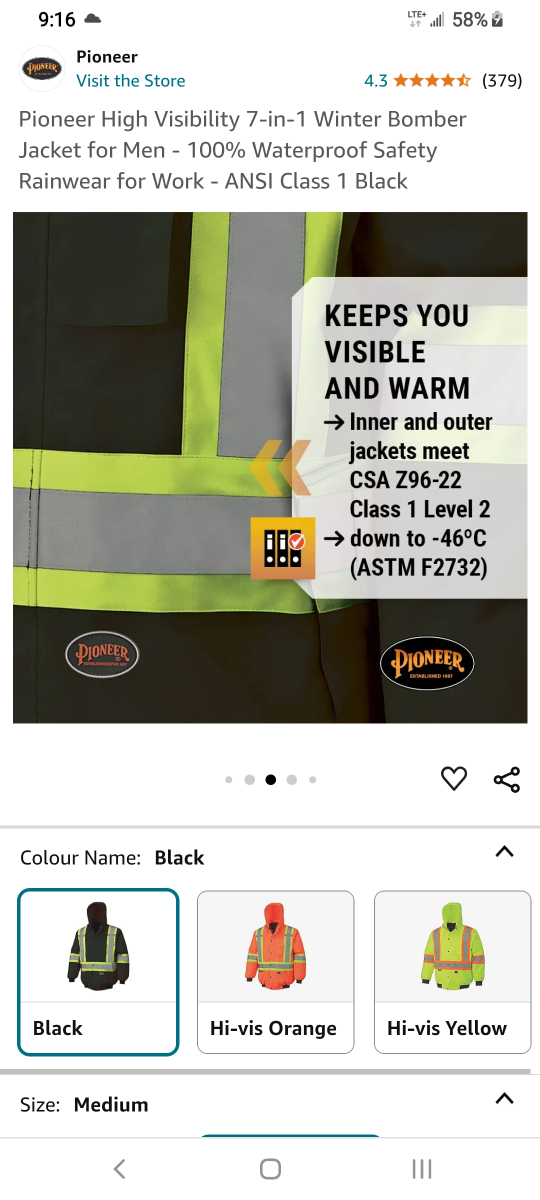 Safety Pioneer work coat -46 winter proof - photo 2