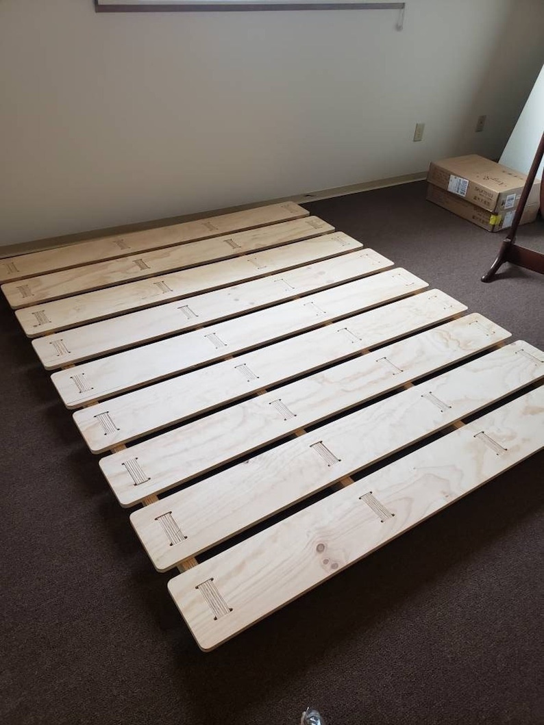 Full Size Wooden Platform Bed Frame - photo 2