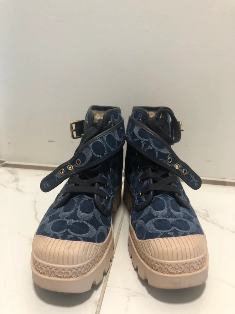 Coach Blue Denim Boots image indicator(3)