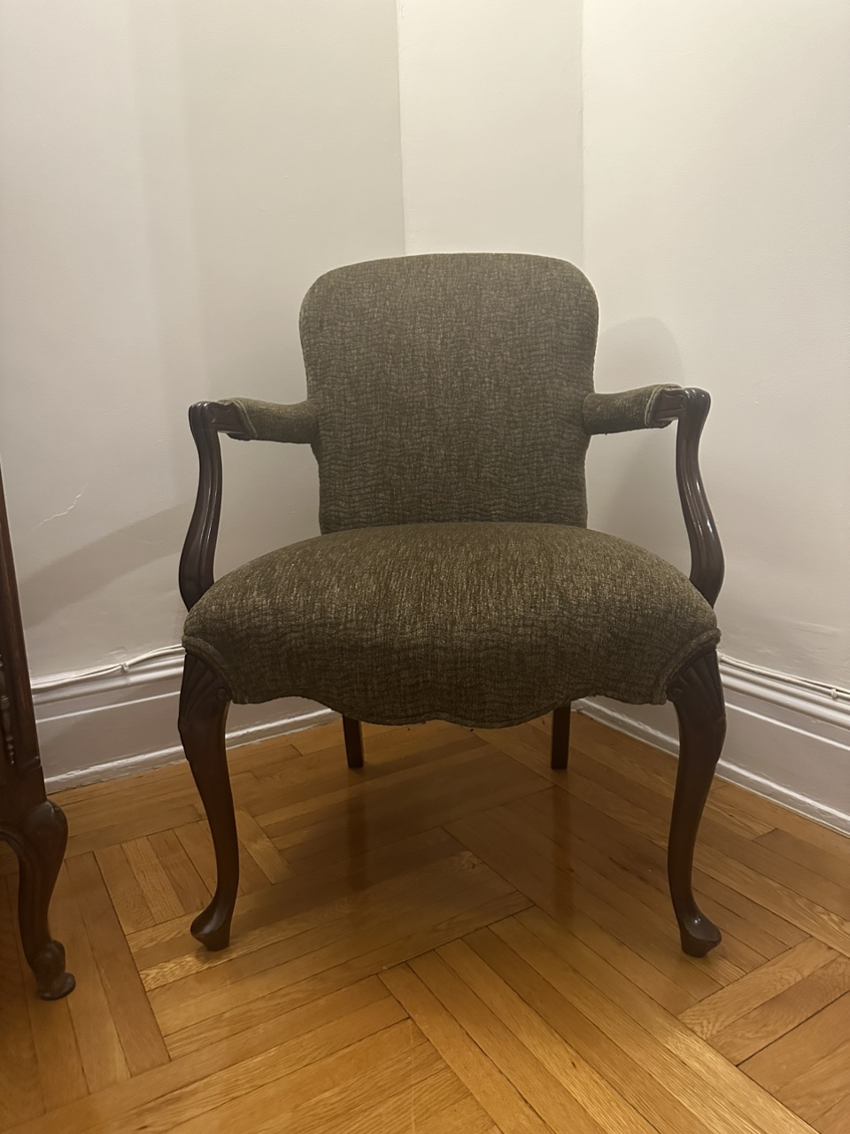 Armchair with Dark Green Fabric - photo 3