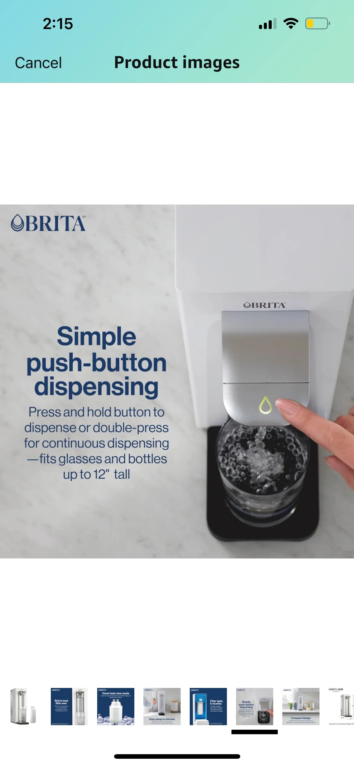 Brita Hub Compact Electric Water Purifier Filtration System image indicator(9)