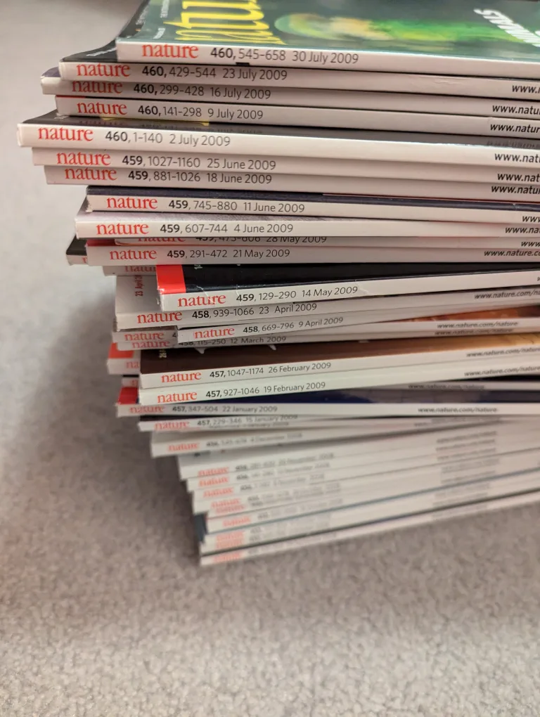 Nature Magazines from 2008 / 2009 image indicator(2)