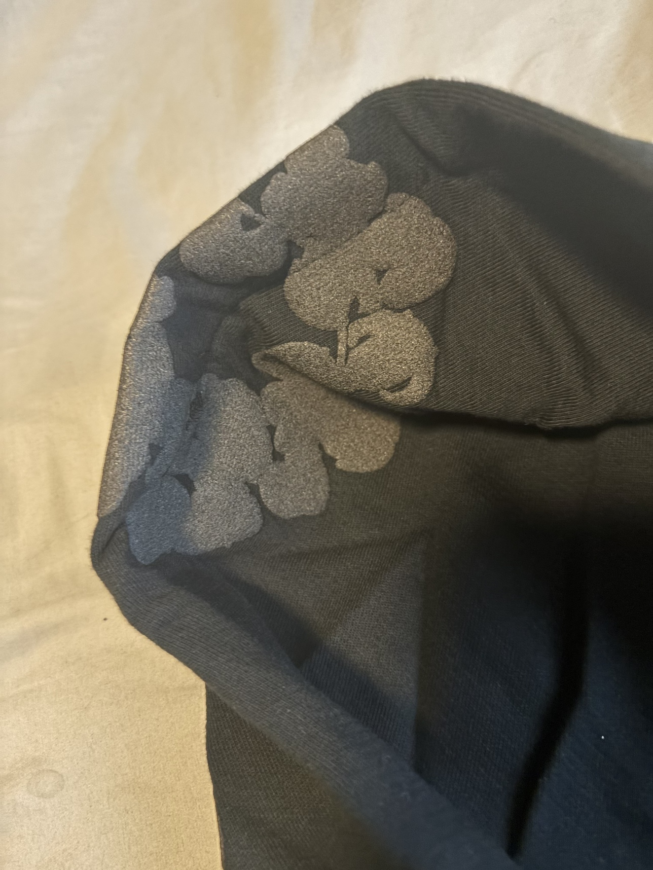 Monochrome denim tears hoodie - photo 2