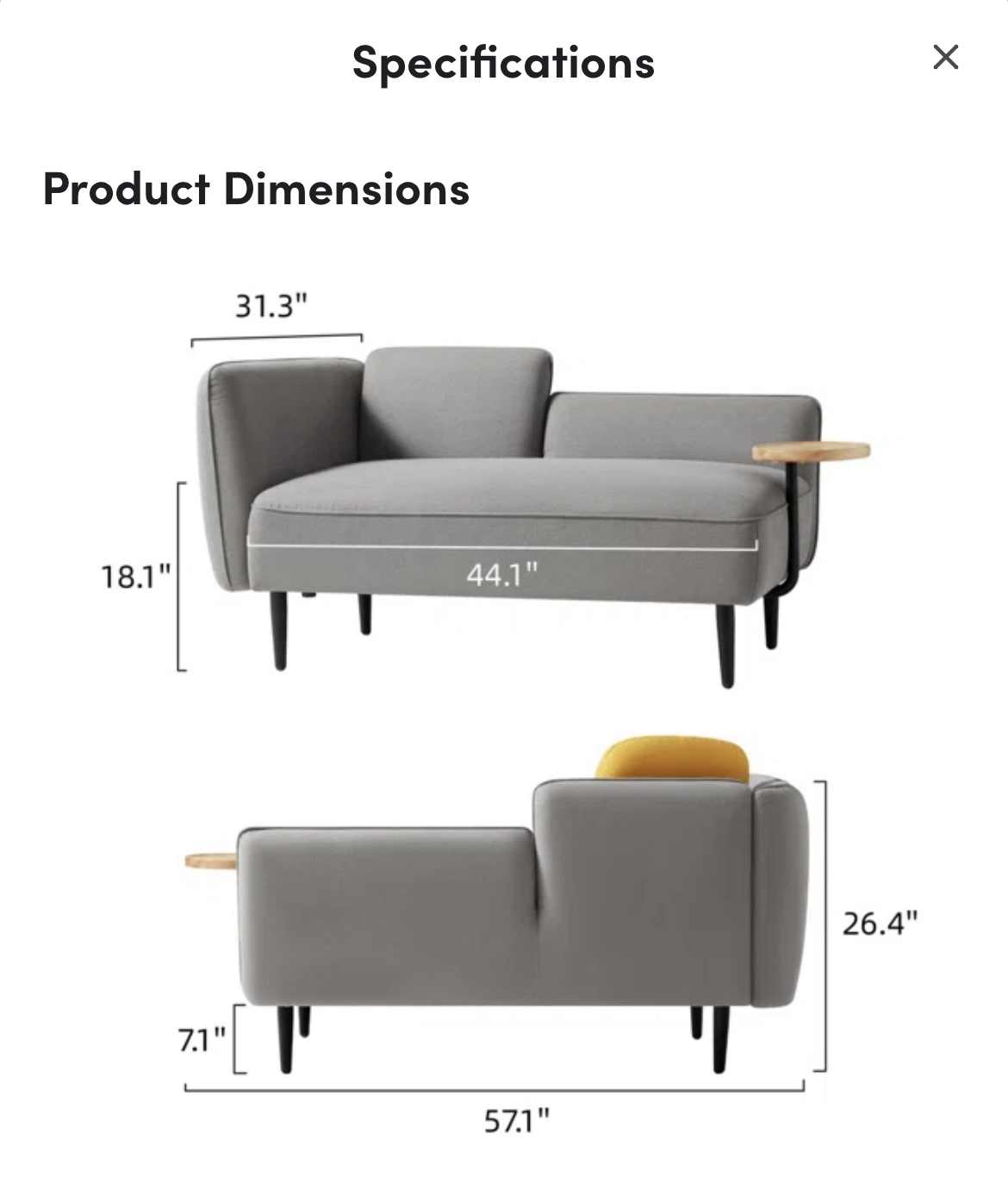 Areni Loveseat - photo 2