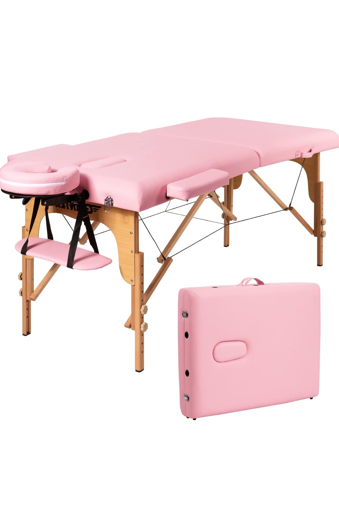 Pink Folding Massage Table
