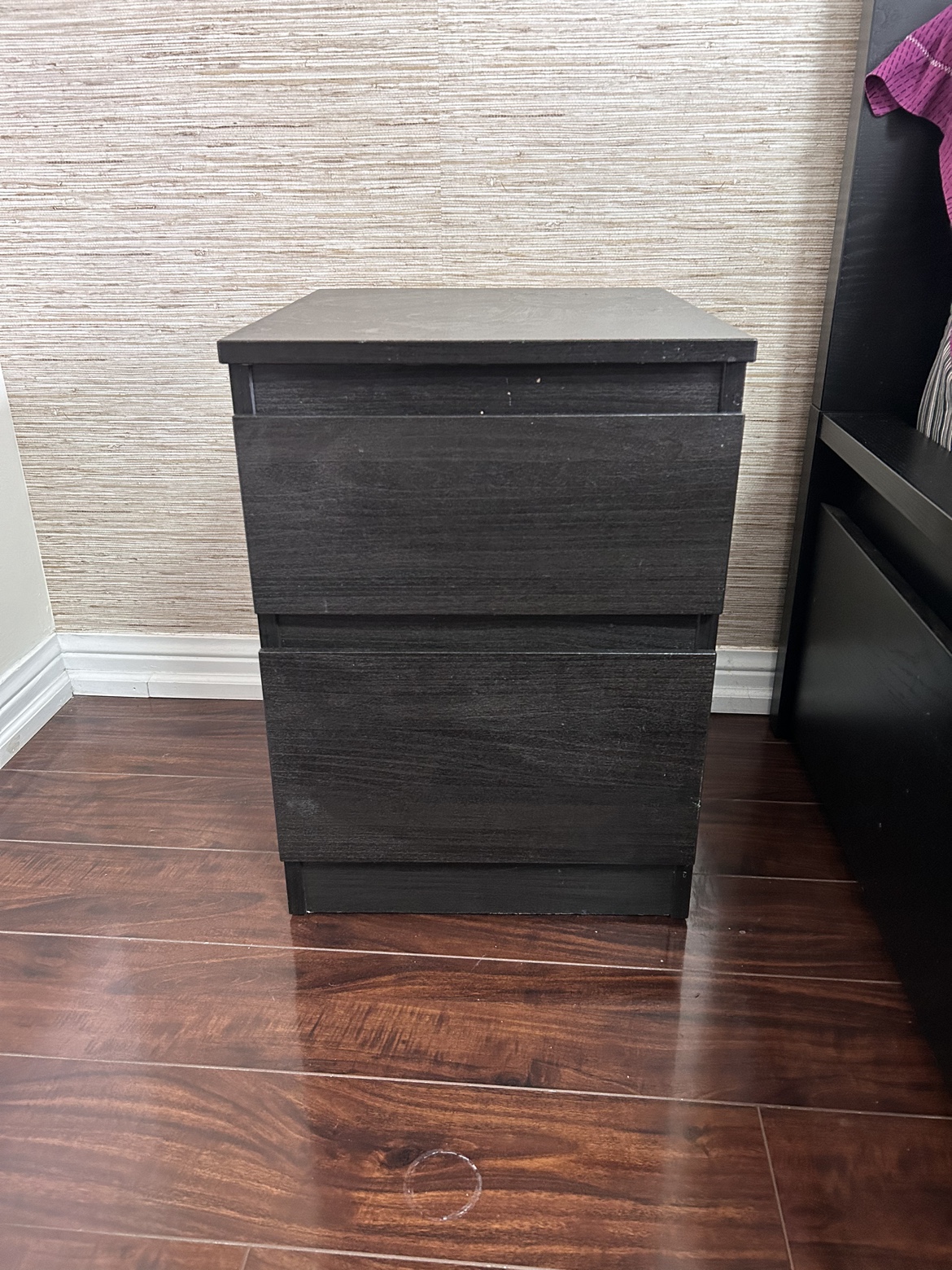IKEA MALM 2-Drawer Chest - Black-Brown - photo 3