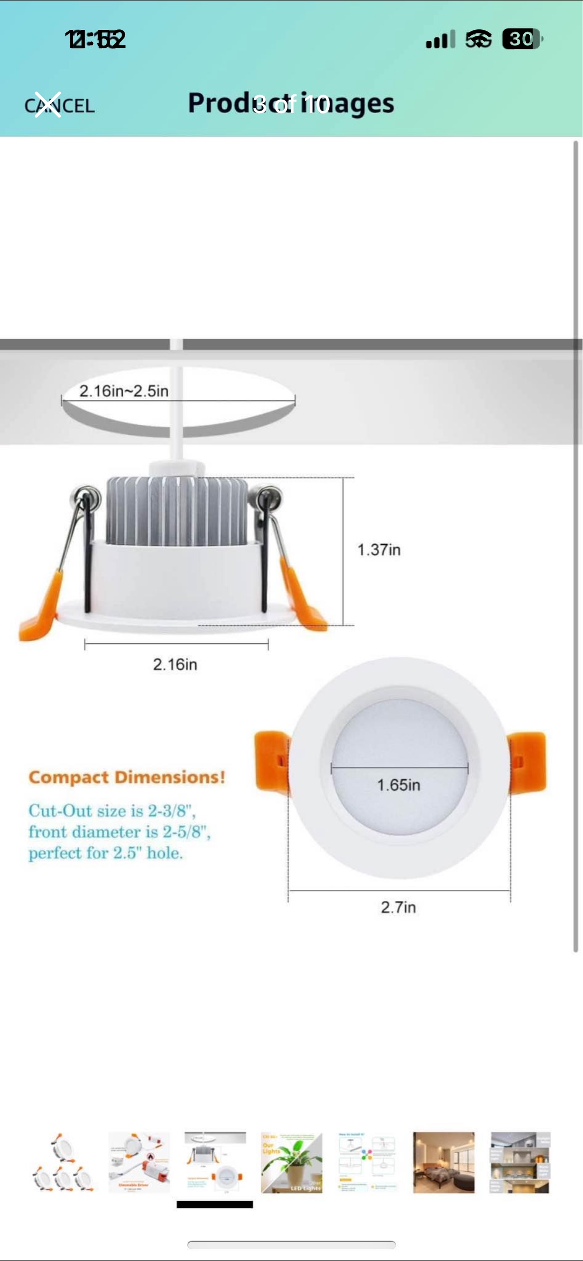 4-Pack 2” LED Downlights - photo 3