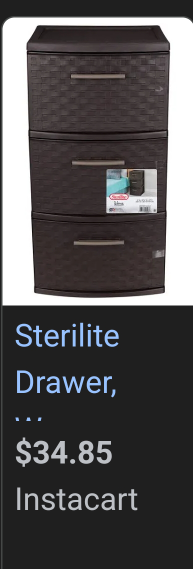 3 draw plastic stirage dresser - photo 3
