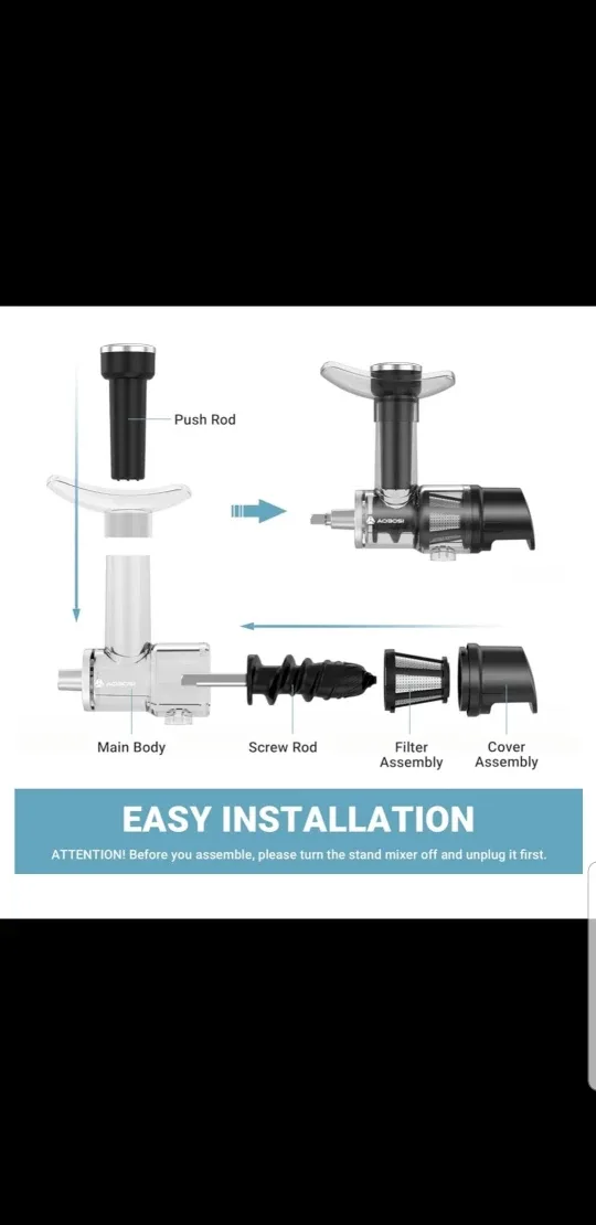 AoBoSi Juicing Attachment image indicator(4)