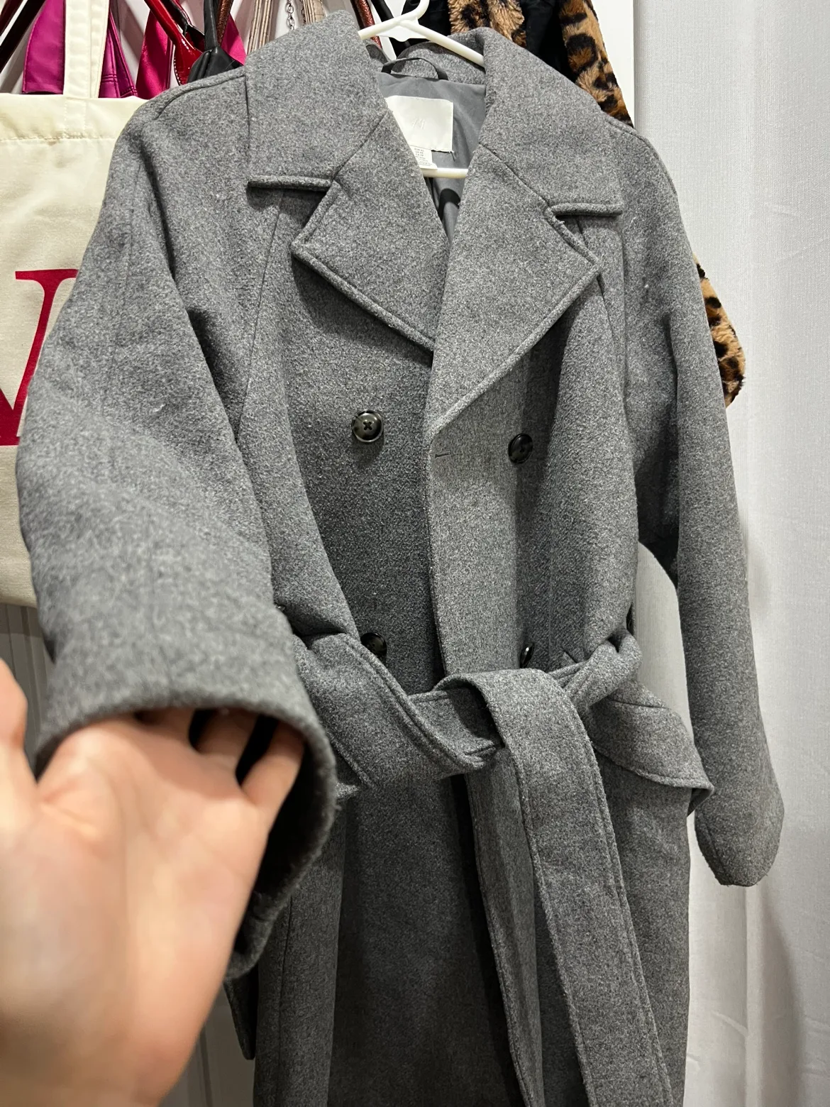 Grey Wool Coat image indicator(2)