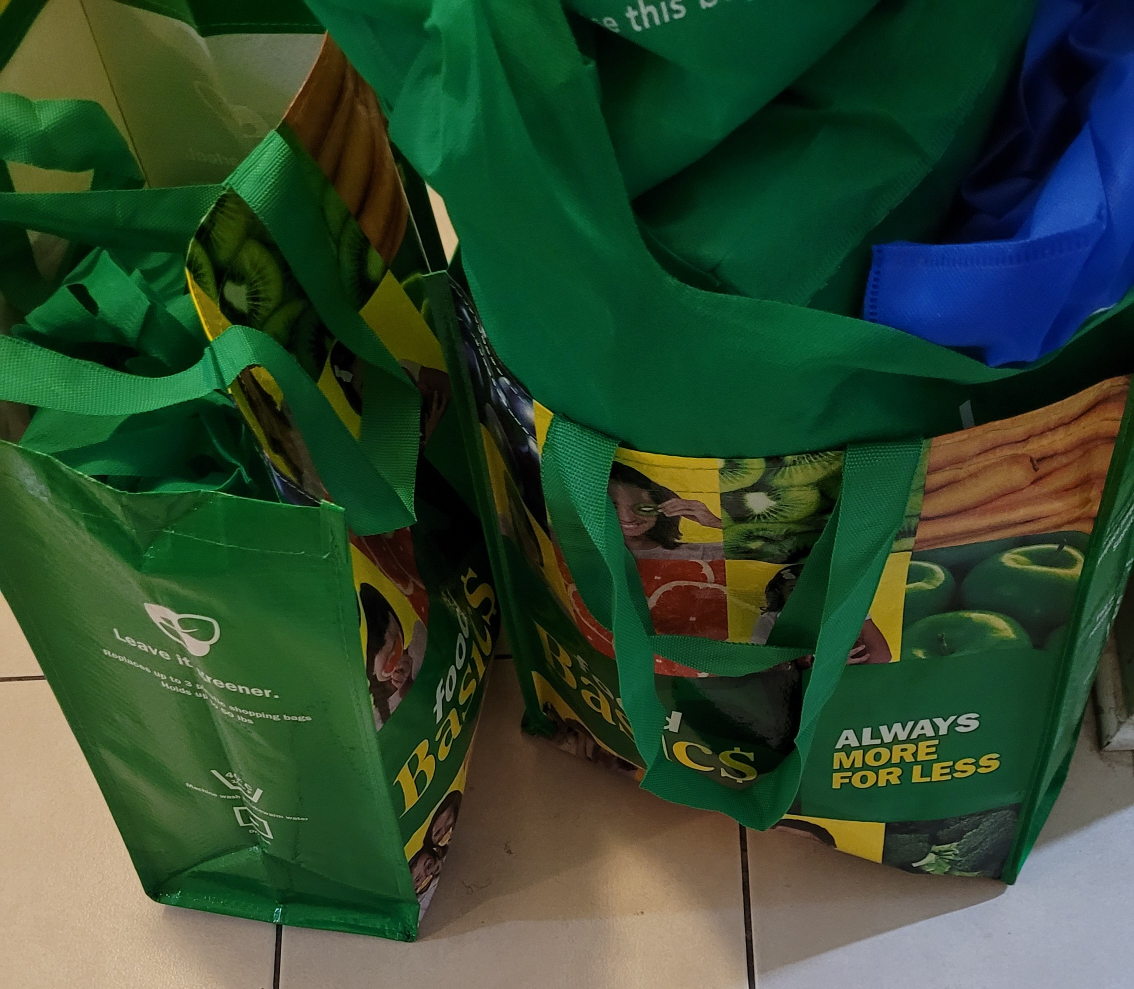 #Freecycle Food Basics Reusable Grocery Bags