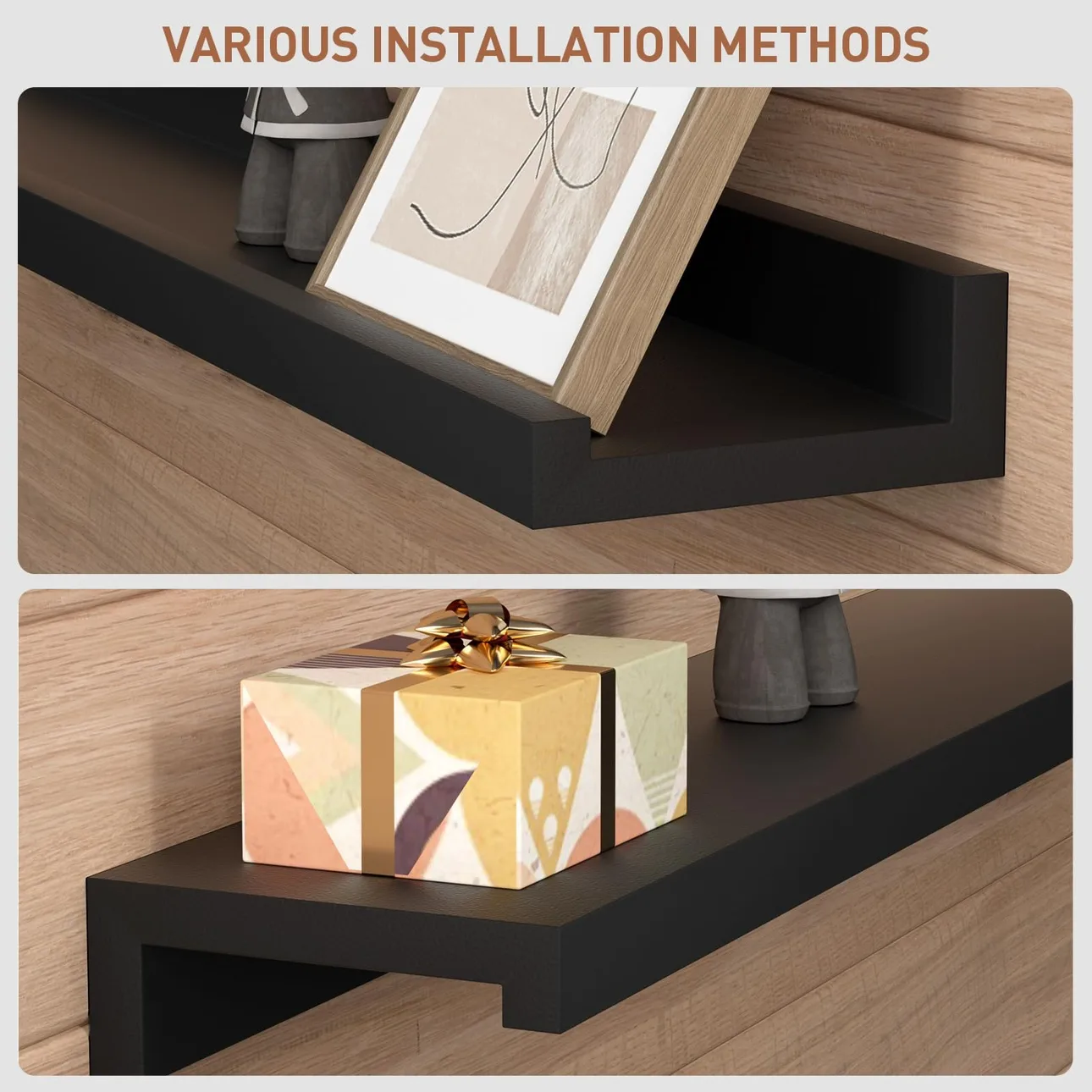 BNIP Set of 2 Floating Shelves 31 Inch image indicator(2)