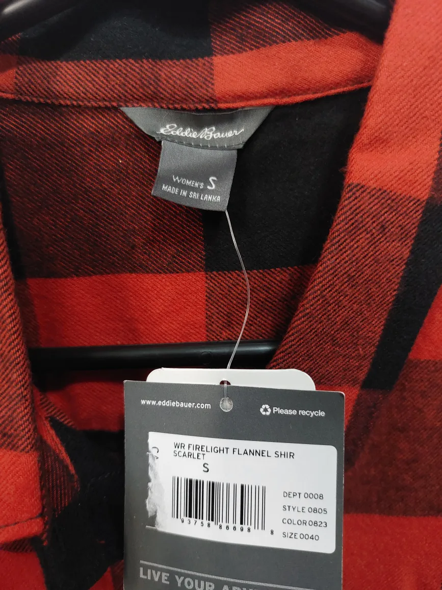 New Eddie Bauer Women's Flannel Shirt image indicator(2)